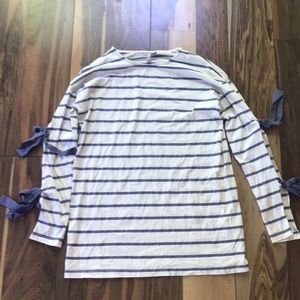 ASOS Blue striped long sleeve top